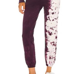 Nordstrom Burgundy and White Patterned Joggers